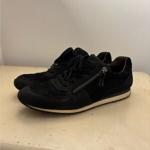 Paul Green Black Suede Zip Lace Up Sneaker Size 6.5 (Men’s) / 8 (Women’s)